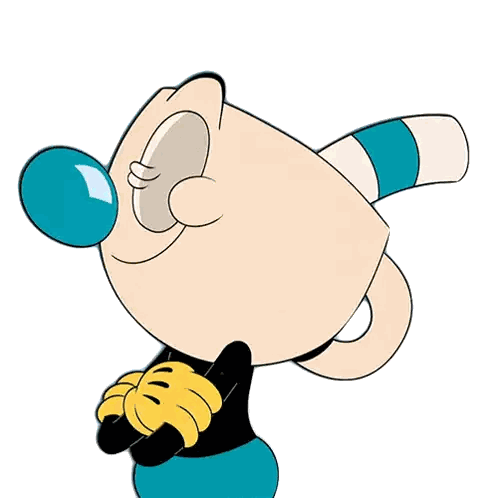 Cartoon With Blue Nose And Cane