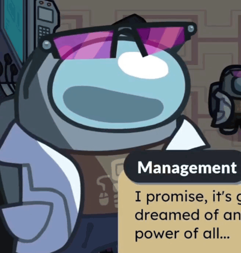 Cartoon With Glasses Says Management I Promise Its Dreamed Of An Power Of All GIF