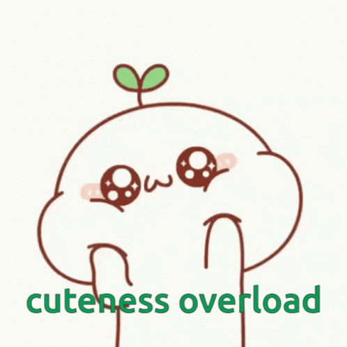 Cartoon With Plant Head Says Cuteness Overload