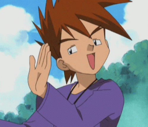 Cartoon With Red Hair and Purple Shirt Making Funny Face
