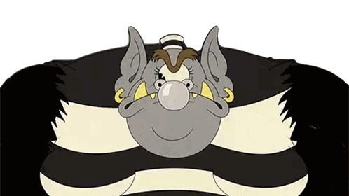 Cartoon With Striped Shirt And Hat