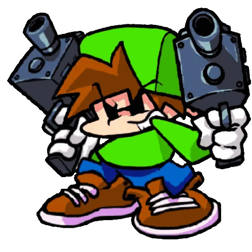 Cartoon With Two Guns
