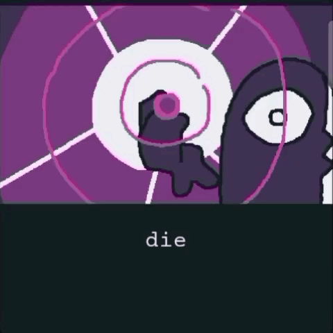 Cartoon With Word Die