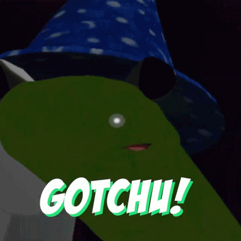 Cartoon Wizard Hat Saying Gotch
