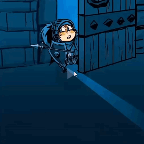 Cartoon Wizard Holding Remote Control