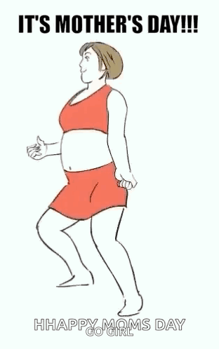 Cartoon Woman Giving Child Butt GIF
