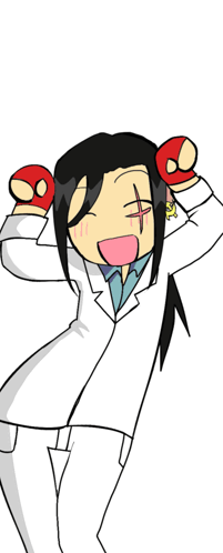 Cartoon Woman In White Coat GIF