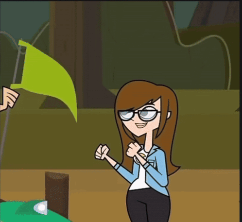 Cartoon Woman Riding Bicycle Saying See