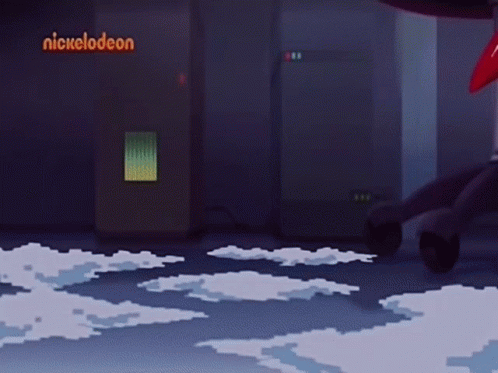 Cartoon Woman's Legs with Nickelodeon Logo