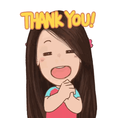 Cartoon Woman Saying Thank You
