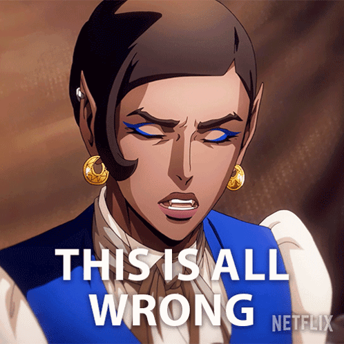 Cartoon Woman Saying This Is All Wrong