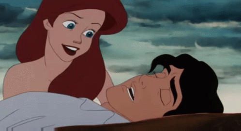 Cartoon Woman Standing Beside Sleeping Man