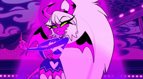 Cartoon Woman With Horns GIF