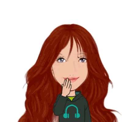 Cartoon Woman with Red Hair