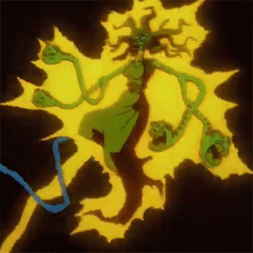 Cartoon Woman With Snake Around Waist GIF