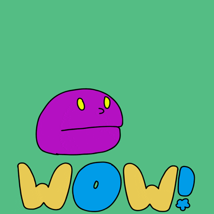 Cartoon Woooow Text GIF