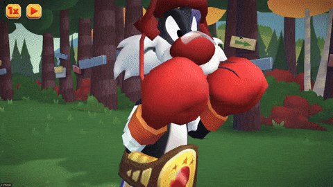 Cartoonize Boxing Knockout GIF