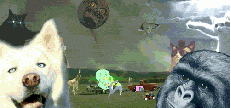 Cartoons & Animals Mash Up GIF