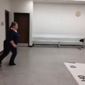Woman Cartwheel Tumble GIF