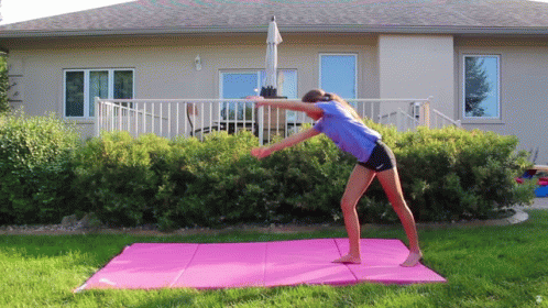 Woman Fantastic Flipping Cartwheel GIF