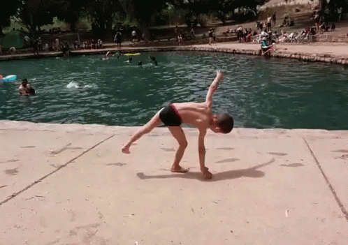 Kid Acrobatic Skill Cartwheel GIF