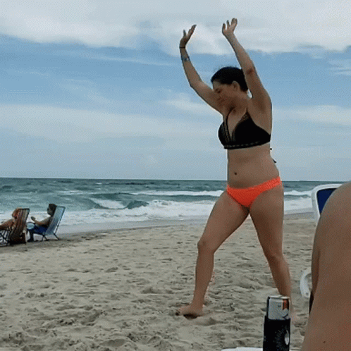 Woman Charming Cartwheel GIF