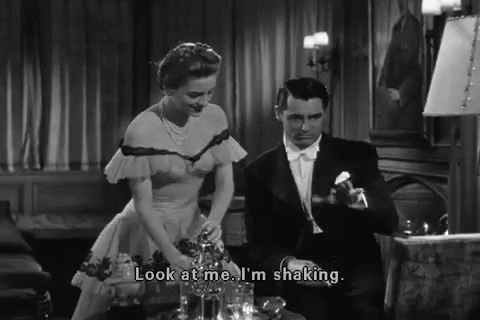 Cary Grant Look At Me I'm Shaking GIF