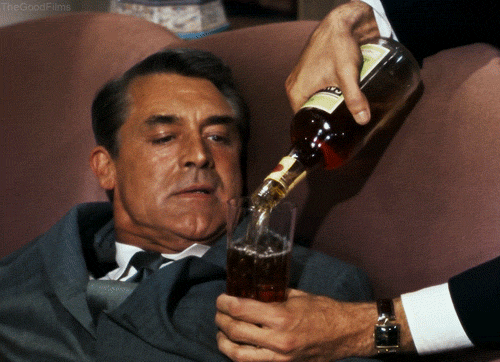 Cary Grant Pouring Liquor GIF