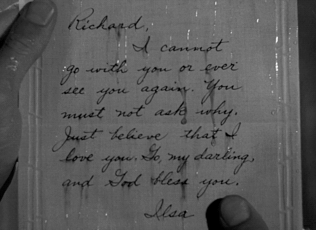 Casablanca Farewell Letter GIF