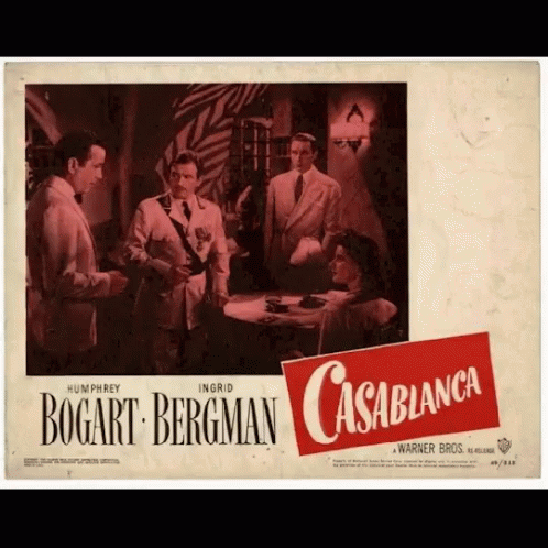 Casablanca Flashing Poster GIF