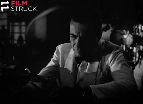 Casablanca Rick Drinking Alone GIF | GIFDB.com