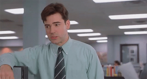 Case Of The Mondays Ron Livingston Office Space GIF