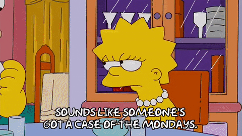 Case Of The Mondays Homer Simpson GIF
