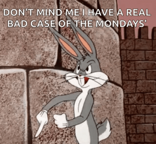 Case Of The Mondays Trippy Bugs Bunny GIF