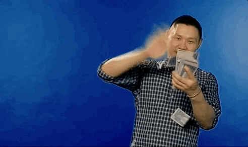 Cash Money Rain By Chinese Man GIF