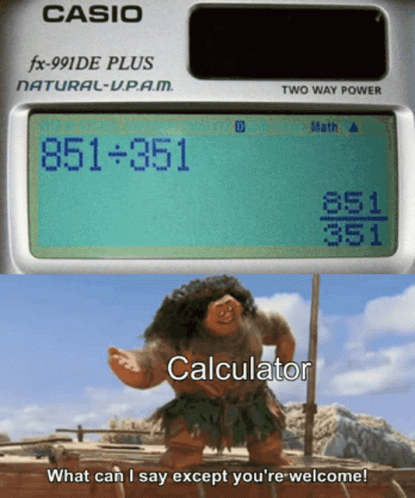 Casio Calculator Moana GIF