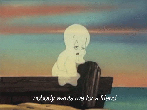 Casper Ghost Nobody Wants Me For Friend GIF