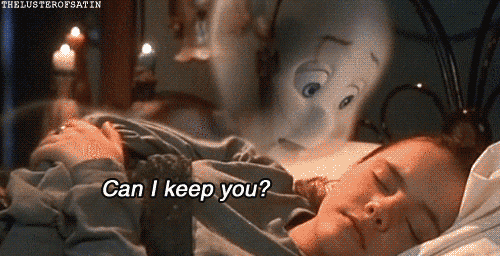 Casper Ghost To Sleeping Kat I Keep You GIF