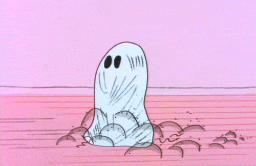 Casper Ghost Walking On Deserted Place GIF