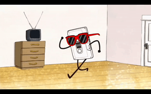Cassette Tape With Sunglasses