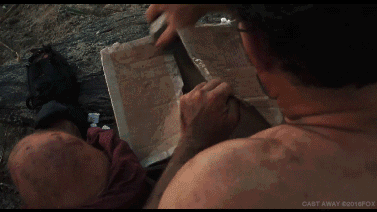 Cast Away Tom Hanks Opening Box GIF