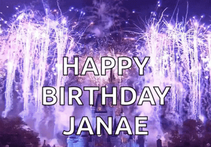 Castle Fireworks Disney Happy Birthday GIF