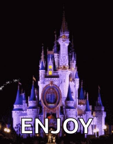 Castle With Enjoy Text