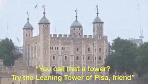 Castle You Call That a Tower Try Leaning Tower of Pisa