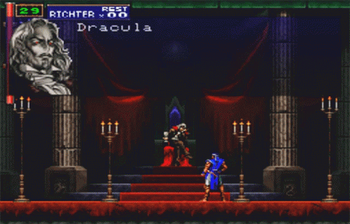 Castlevania Dracula Conversation Game GIF