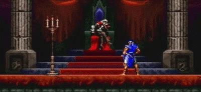 Castlevania Game Dracula On Throne GIF