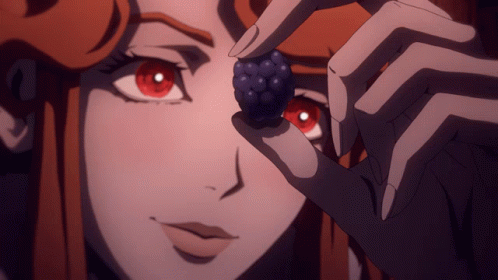 Castlevania Lenore Eating Berry GIF