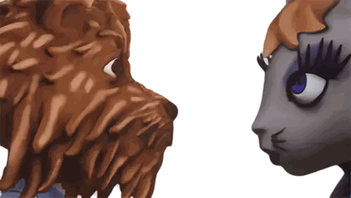 Cat and Dog Looking at Each Other