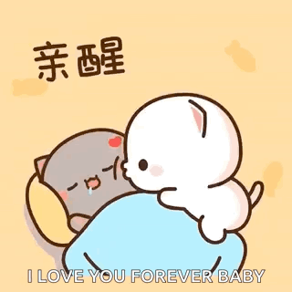 Cat and Dog Lying on Bed