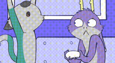 Cat And Monkey Looking At Something GIF